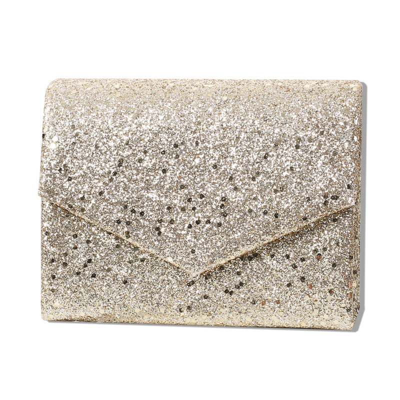 2023 nuevo bolso de noche brillante europeo y americano bolso de noche reunión anual vestido de mujer con bolso crossbody transfronterizo