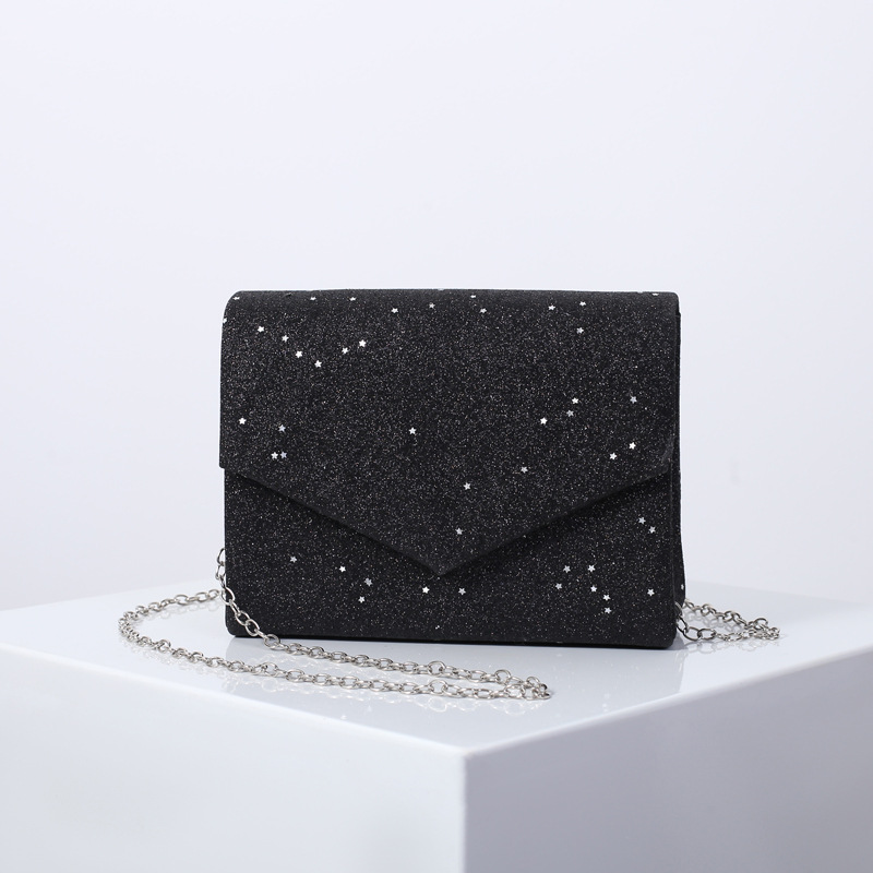 2023 nuevo bolso de noche brillante europeo y americano bolso de noche reunión anual vestido de mujer con bolso crossbody transfronterizo