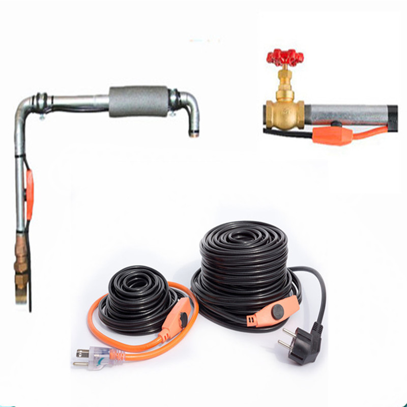 12ft  24ft 40ft 户外用PVC水管加热电缆 水管防冻加热电缆