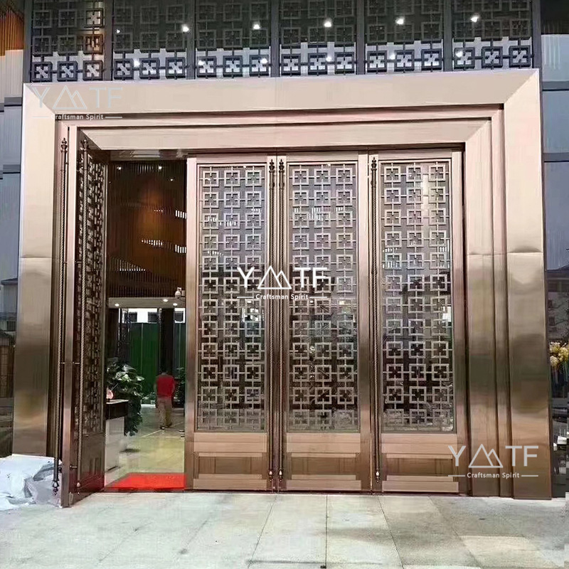 Stainless Steel Floor Spring Door, Swing Door, Hotel Sales Department, Source Manufacturer, Entrance Door, Entry Door