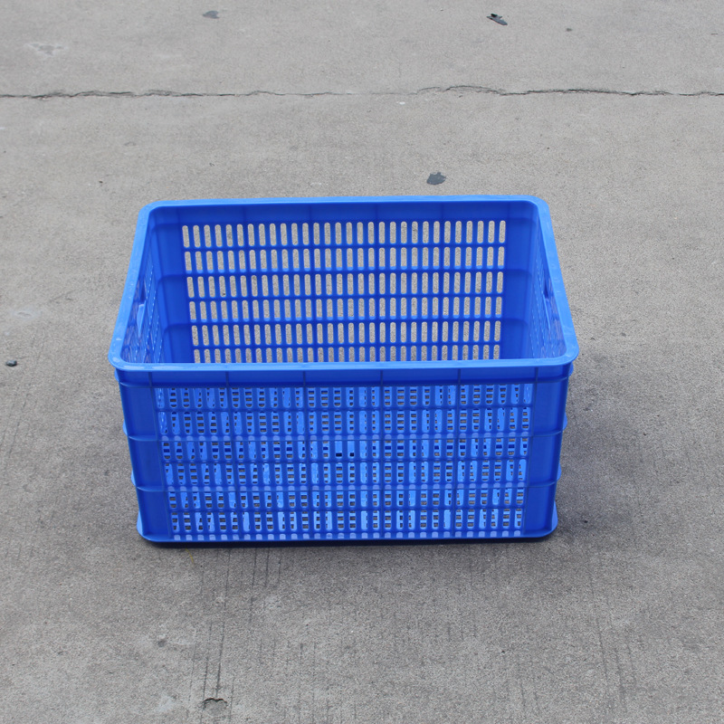 全新加厚塑料筐 白色水果蔬菜方形箩筐 1号塑胶周转筐糖果食品筐