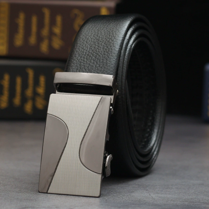 Metal Belt with Metal Buckle, Wear-Resistant Trousers Belt, Adjustable 120/140 cm, Multiple Styles