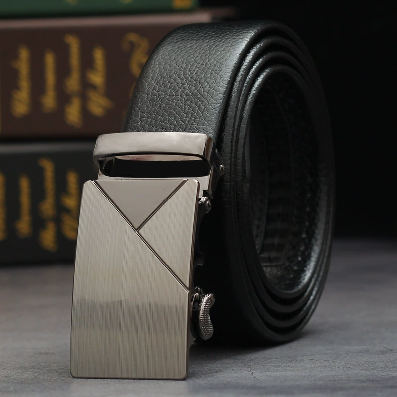 Metal Belt with Metal Buckle, Wear-Resistant Trousers Belt, Adjustable 120/140 cm, Multiple Styles