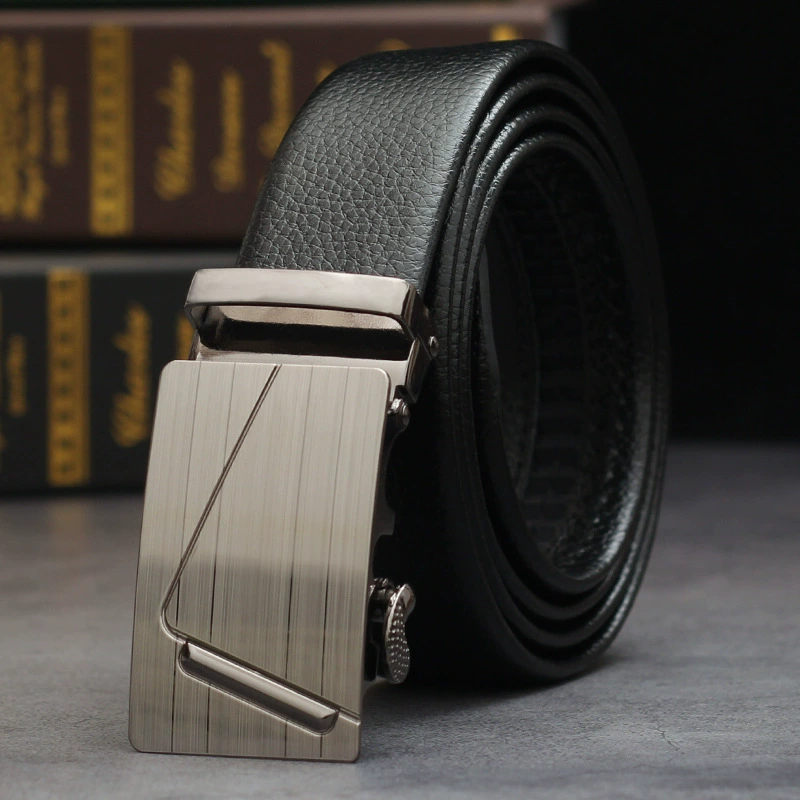 Metal Belt with Metal Buckle, Wear-Resistant Trousers Belt, Adjustable 120/140 cm, Multiple Styles