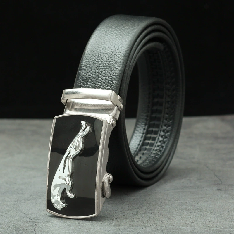 Metal Belt with Metal Buckle, Wear-Resistant Trousers Belt, Adjustable 120/140 cm, Multiple Styles