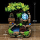 Mini cross-border rockery water fountain small ornaments creative fish crafts birthday gift 662