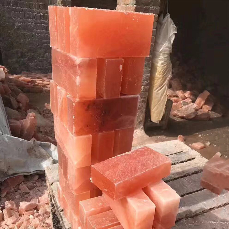 Factory straight hair Crystal Rose salt brick Himalayan salt brick Khan steam room material salt room material salt plate