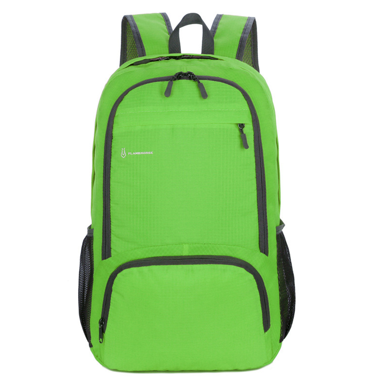 Bolsa plegable directa de fábrica impermeable moda deportes hombres y mujeres mochila al aire libre montañismo bolsa de almacenamiento de una sola pieza entrega