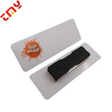 Серебряная матовая креативная пластиковая магнитная булавка из ПВХ ручной работы, золото и серебро