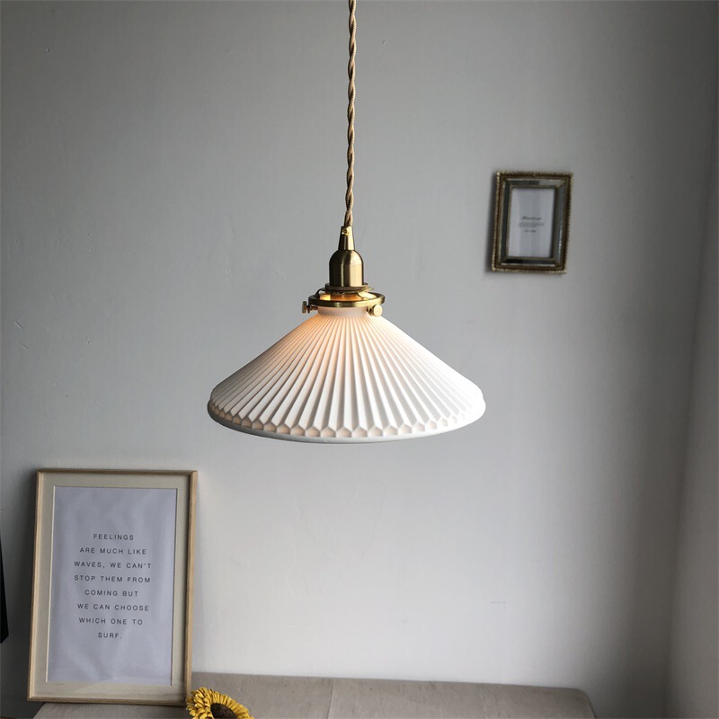 Japanese Style Retro Ceramic Chandelier New Chinese Restaurant Bedside Aisle Entrance Bar Lamp Nordic Brass Ceramic Wall Lamp Japanese Style Retro Ceramic Chandelier New Chinese Restaurant Bedside Aisle Entrance Bar Lamp Nordic Brass Ceramic Wall Lamp