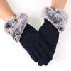 Keep warm demi-season gloves, fleece roly-poly doll, wholesale