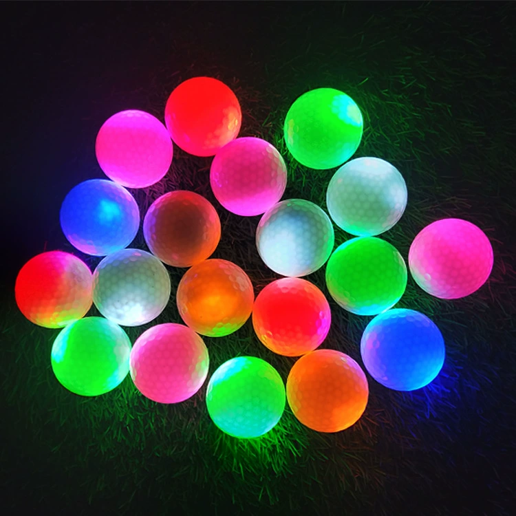 Заводской светящийся мяч с постоянным блеском, блестящий мяч с LED-подсветкой, электронное ядро, ночная игровая специальная гольф-шара