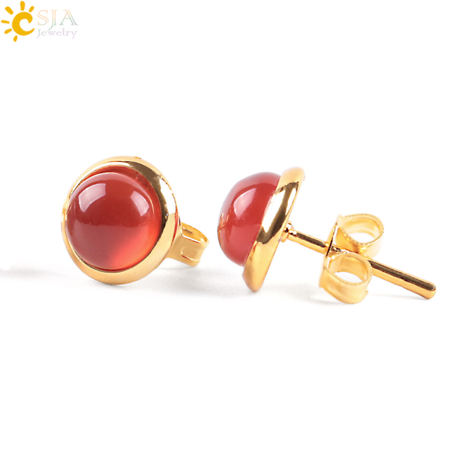 Simple Clip Earrings With Natural Multi-colour Stone And Diamonds_voghion.com