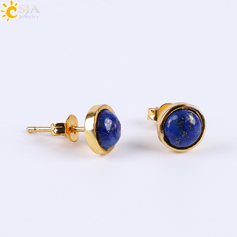 Simple Clip Earrings With Natural Multi-colour Stone And Diamonds_voghion.com