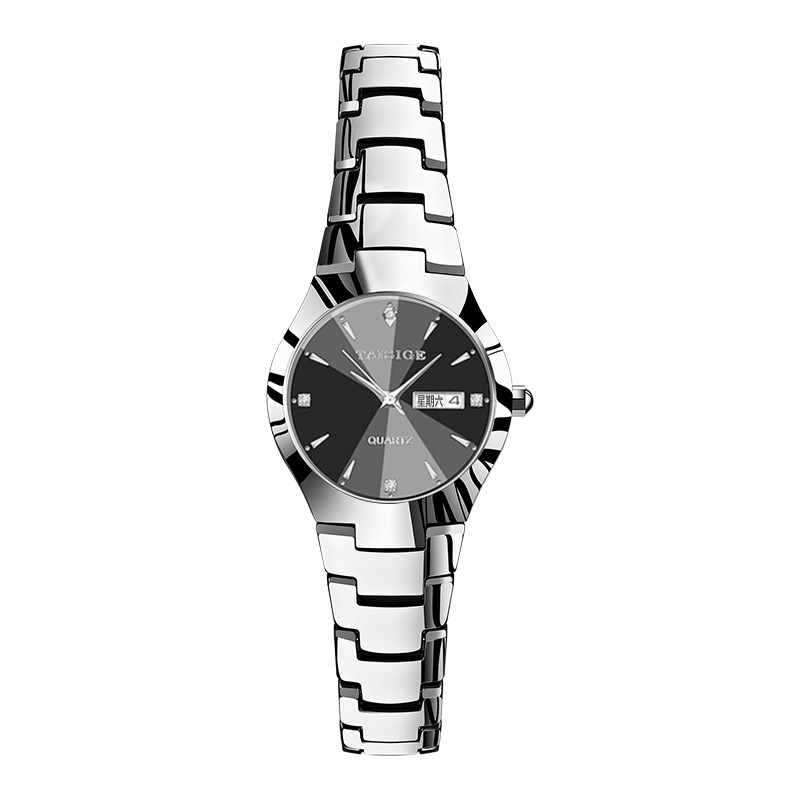 Nail Double Calendar Silver Black Plate