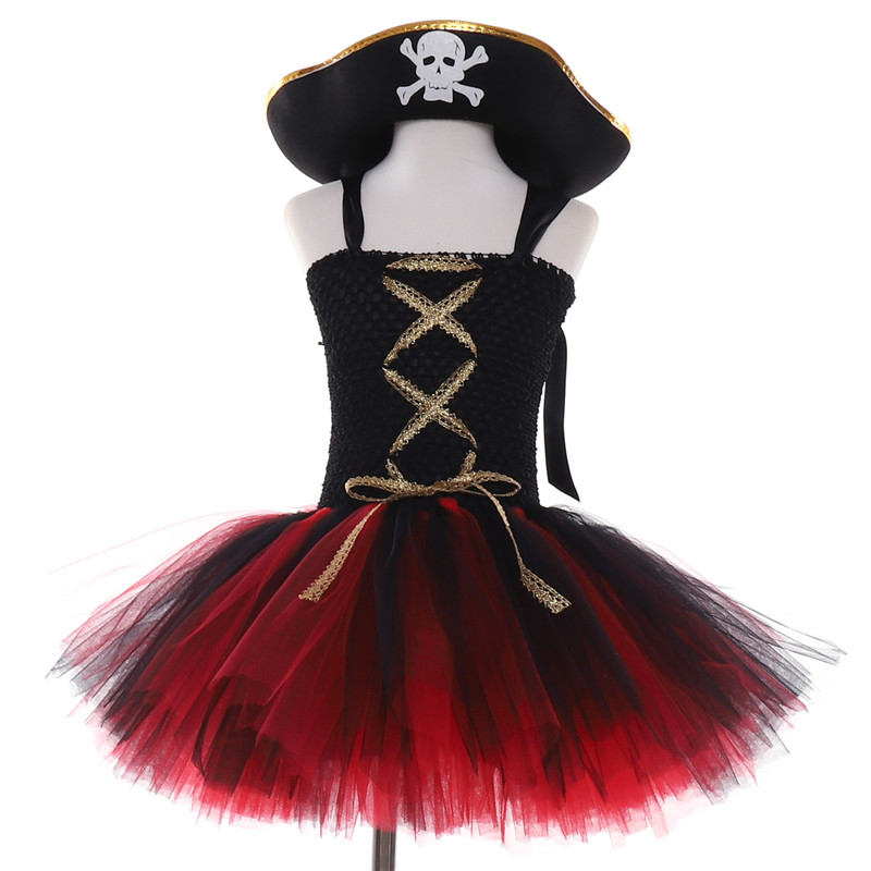 Exclusivo transfronterizo para las niñas Bola de vacaciones pirata ropa de rendimiento pettiskirt Amazon nuevos niños princesa vestido