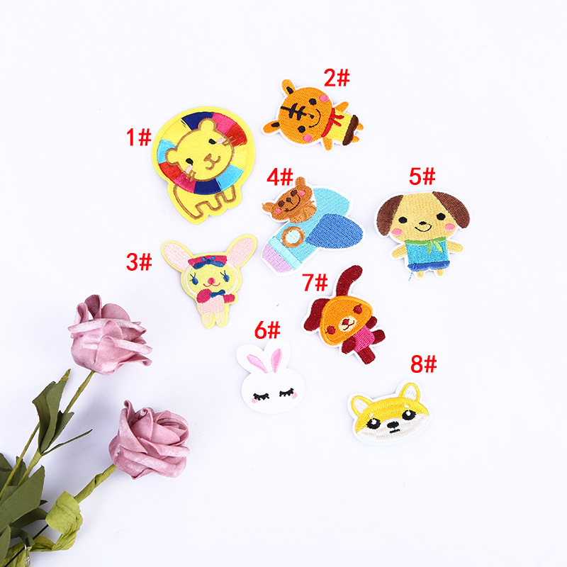 卡通可爱小号动物刺绣烫布贴时尚儿童衣服补丁贴绣花章补洞装饰贴