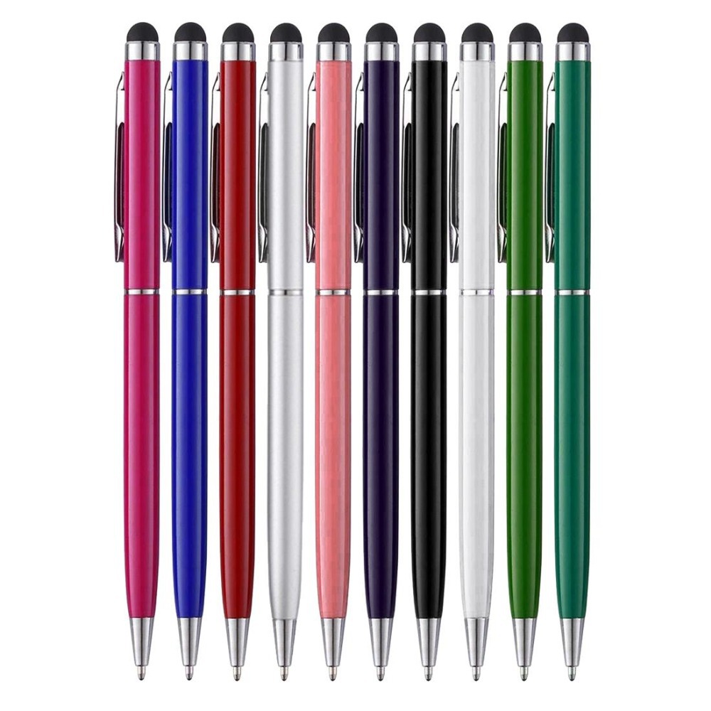 平板手机通用触摸电容笔适用ipad手写笔绘画笔商务二用圆珠签字笔