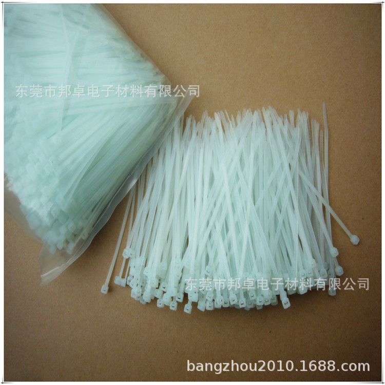 2.5*100mm白高温扎带 绿高温尼龙扎带 电机用耐高温扎带