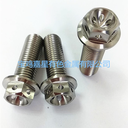 TC4 GR5   DIN 6921 钛法兰六角螺丝 M10*23mm