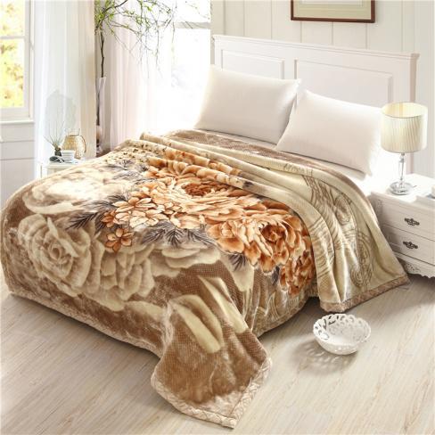 Fábrica al por mayor manta Raschel edredón engrosada de doble capa invierno nudo boda manta Individual Doble estudiante manta de terciopelo