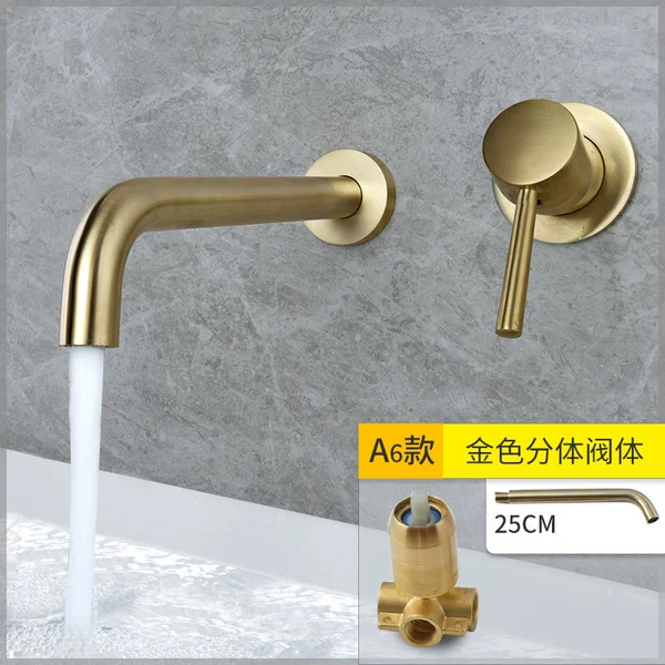 Wits golden color 25cm without rotating mouth split valve body