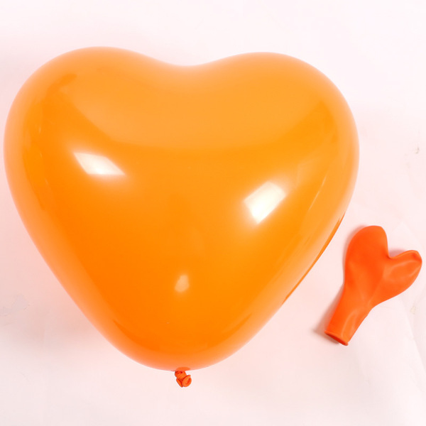 Latex balloon heart shaped