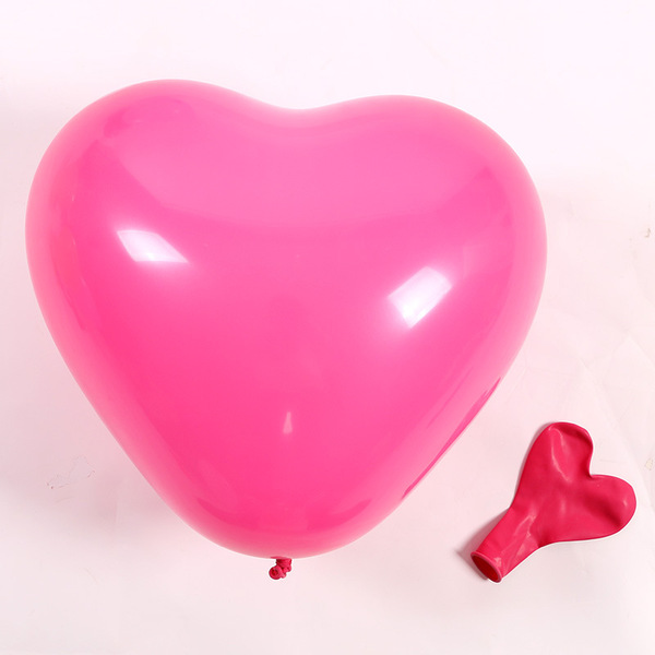 Latex balloon heart shaped