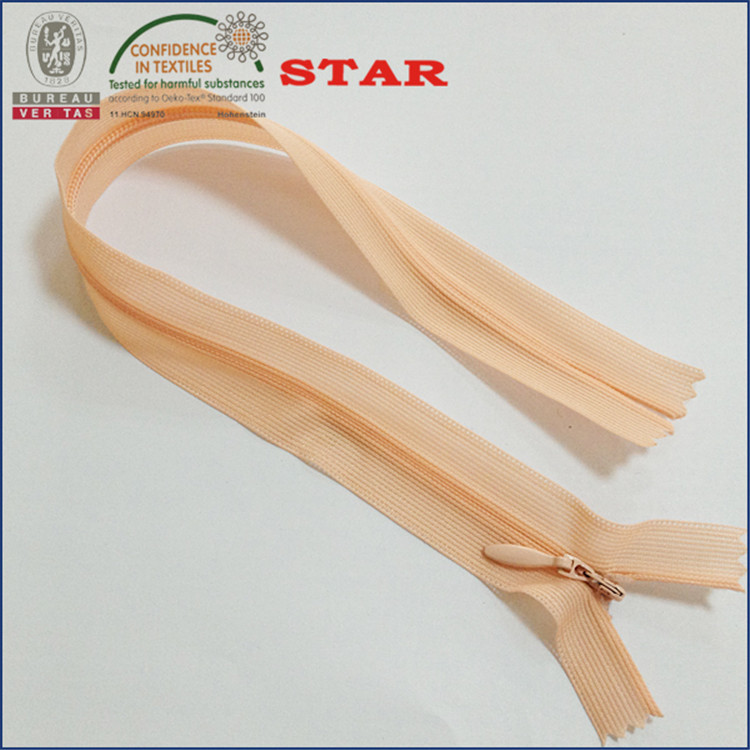 3#隐形蕾丝闭口  水滴头拉片   颜色尺寸可按需求做