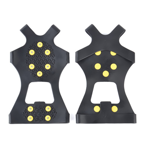 Outdoor 10-tooth simple crampons for snow anti-slip shoe covers for skiing on ice and snow road wear-resistant ten-tooth crampons