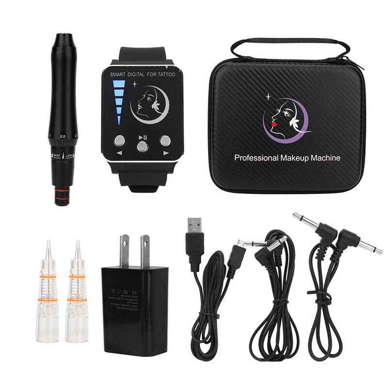 Korean semi-permanent watch linen-free tattoo machine English eyebrow eye lip tattoo set tattoo machine wholesale