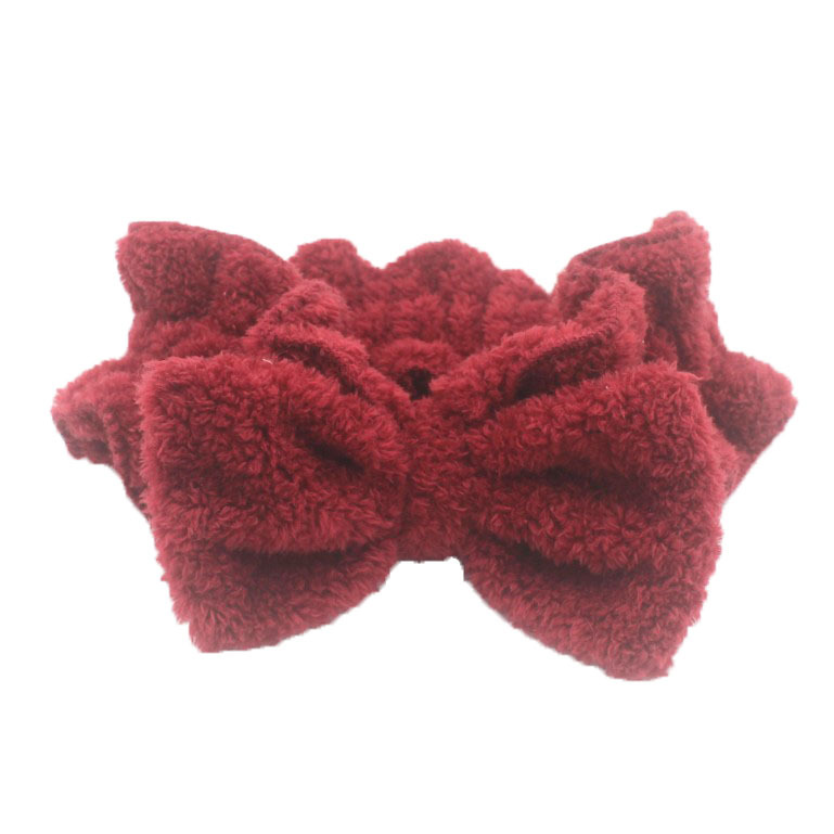 winter scarf with bow