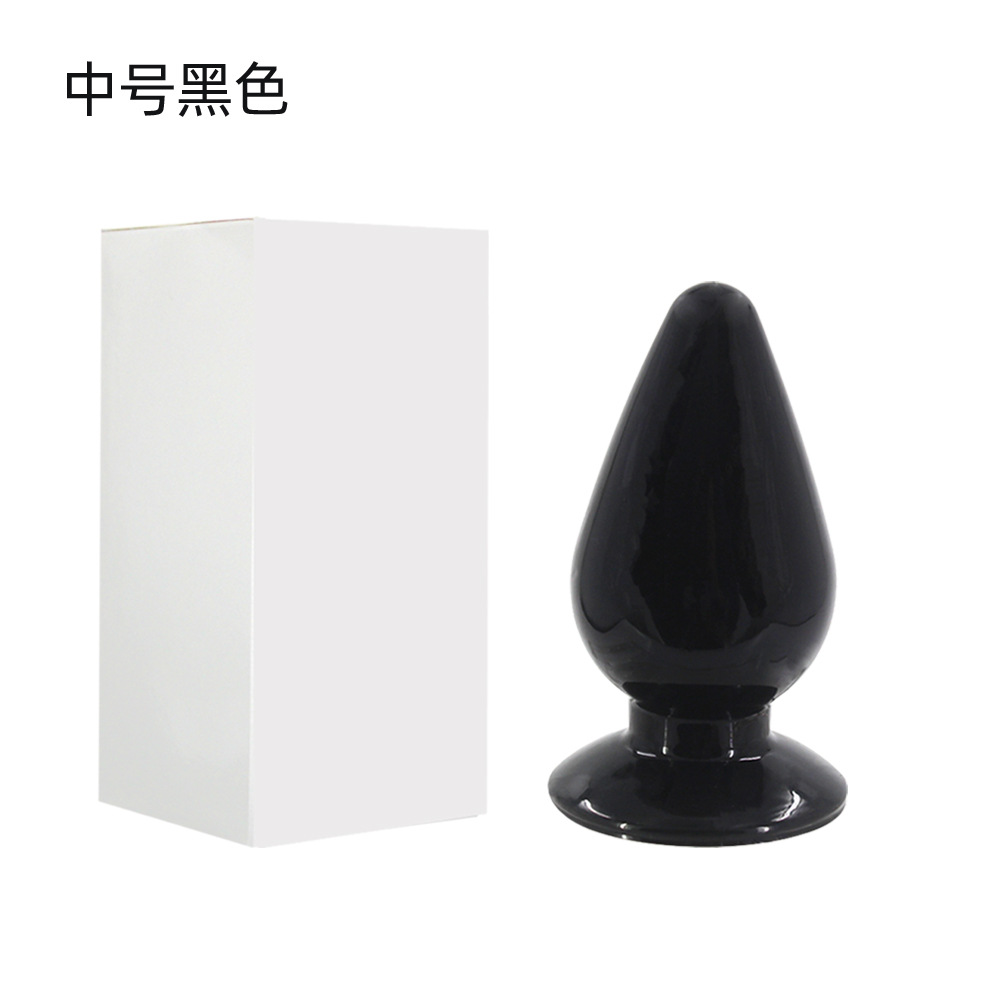 Gran Mac anal plug grande, mediano y pequeño conjunto de tres piezas de alta cristal transparente granos de tracción anal plug
