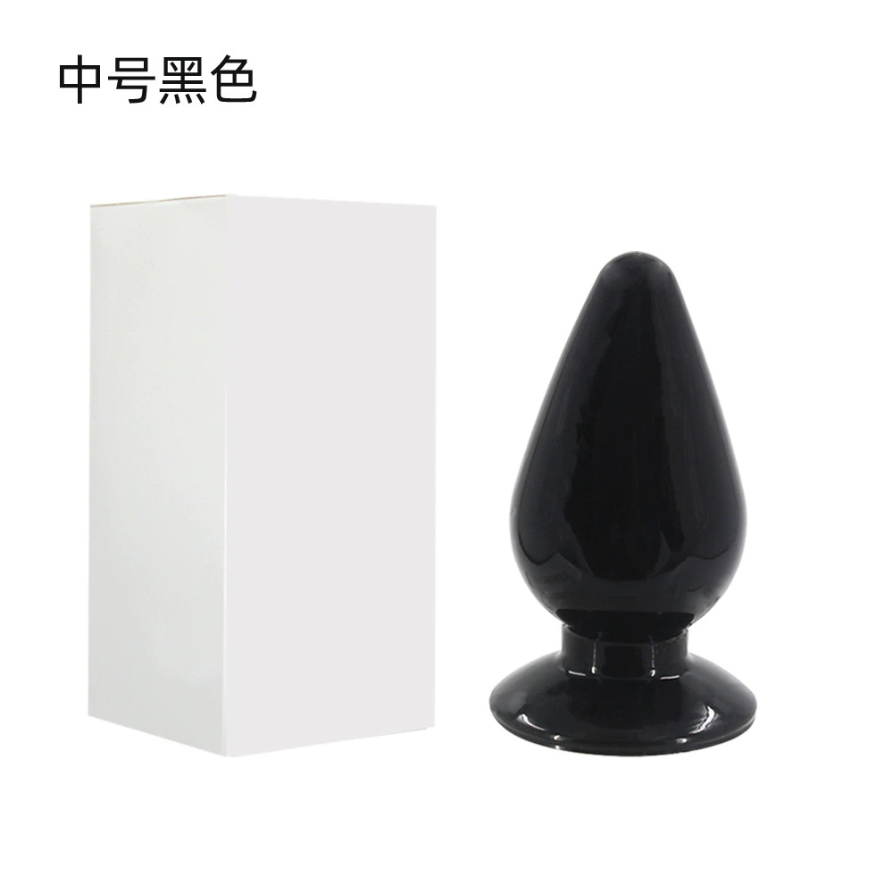 Big Mac backyard anal plug anal plug large, medium and small three-piece high transparent crystal pull bead backyard plug factory supply