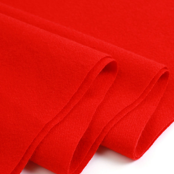 Demi-season warm solid color red scarf