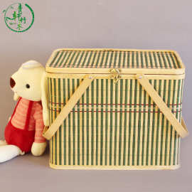 大闸蟹包装礼盒安吉竹篮手工编织竹礼盒鸡蛋元旦春节盒盒礼品盒