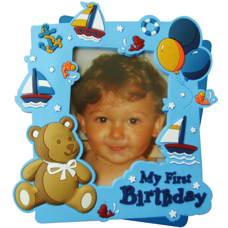 Children's birthday gift magnetic soft rubber photo frame exquisite cartoon bear children's gift PVC photo frame Children's birthday gift magnetic soft rubber photo frame exquisite cartoon bear children's gift PVC photo frame
