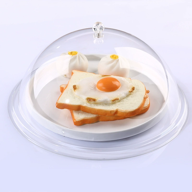 Круглая крышка для пищи, крышка для еды, прозрачная крышка, защитная крышка для овощей, хлебные дим-сом