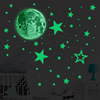 Creative moon on wall, fluorescence self-adhesive decorations for children's room, Amazon
