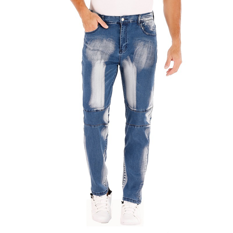 Men's Clothing Stretch Jeans For Men American Style Straight Three Color Washed White Men's Pants_mkmklike.com
