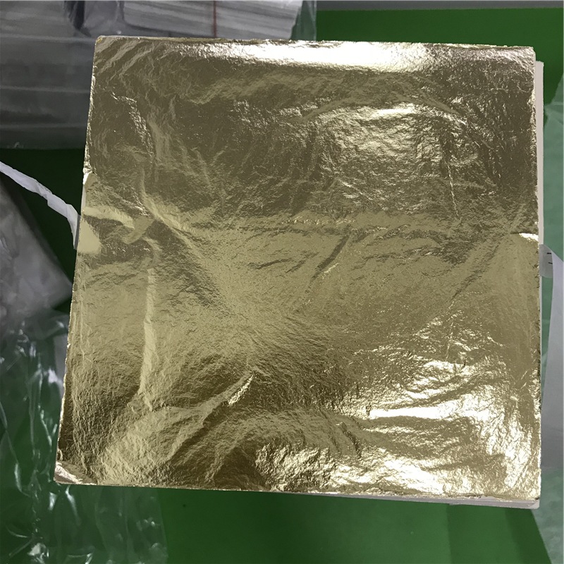 Factory direct sales, cross-border exclusive supply of 14*14 gold foil paper, coated paper, decorative gold foil paper, 100 sheets/bag
