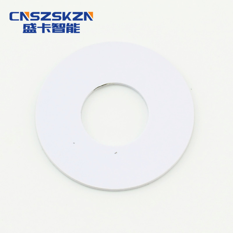 钱币孔卡  NFC高频电子圆形卡ISO15693 ICODE2芯片RFID钱币卡
