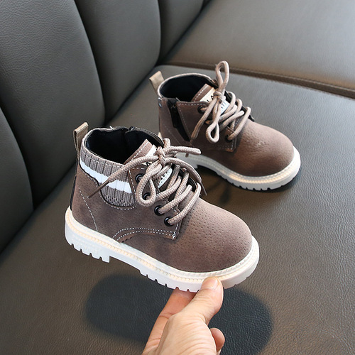 Girls' boots, children's Martin boots,  autumn and winter new British fashion, boys' short boots, baby shoes, drop shipping