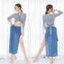 东方练功性感网纱演出服