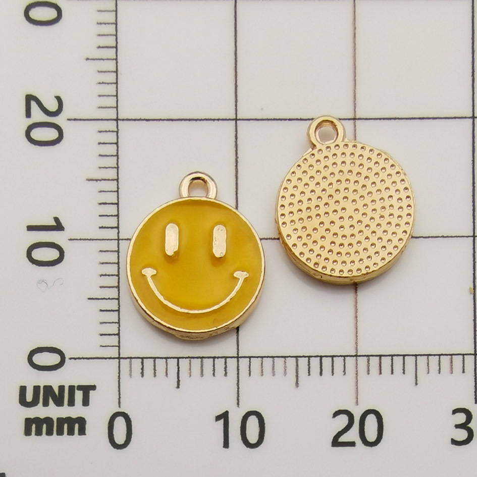 Accesorios de la joyeria bricolaje gota aceite aleación pequeño colgante flor gota aceite colgante marcador colgante collar pulsera colgante