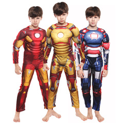 Iron Man Kids Halloween Muscle Iron Man Kids Cosplay Anime Costume Iron Man Performance Costume