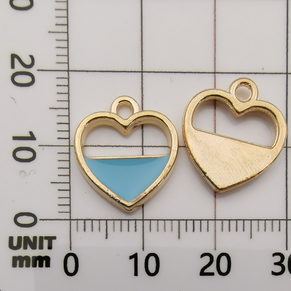 Accesorios de la joyeria bricolaje gota aceite aleación pequeño colgante flor gota aceite colgante marcador colgante collar pulsera colgante