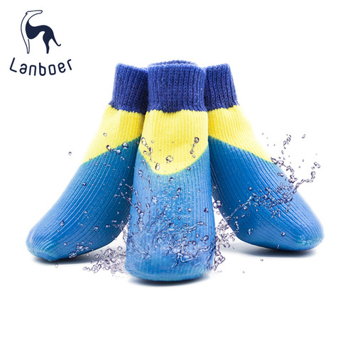 Simple and Cozy Waterproof Pet Socks, Warm and Breathable, Fashionable Outdoor Shoe Covers, Autumn/Winter Anti-Slip and Wear-Resistant Socks, Wholesale