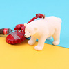 Keychain, pendant handmade, retro car keys, animal model, polar bear, Cola