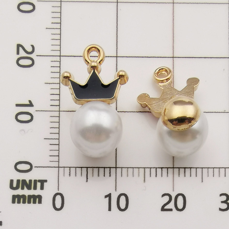 1 cuenta de corona negra 11x18.5-1.1g11007